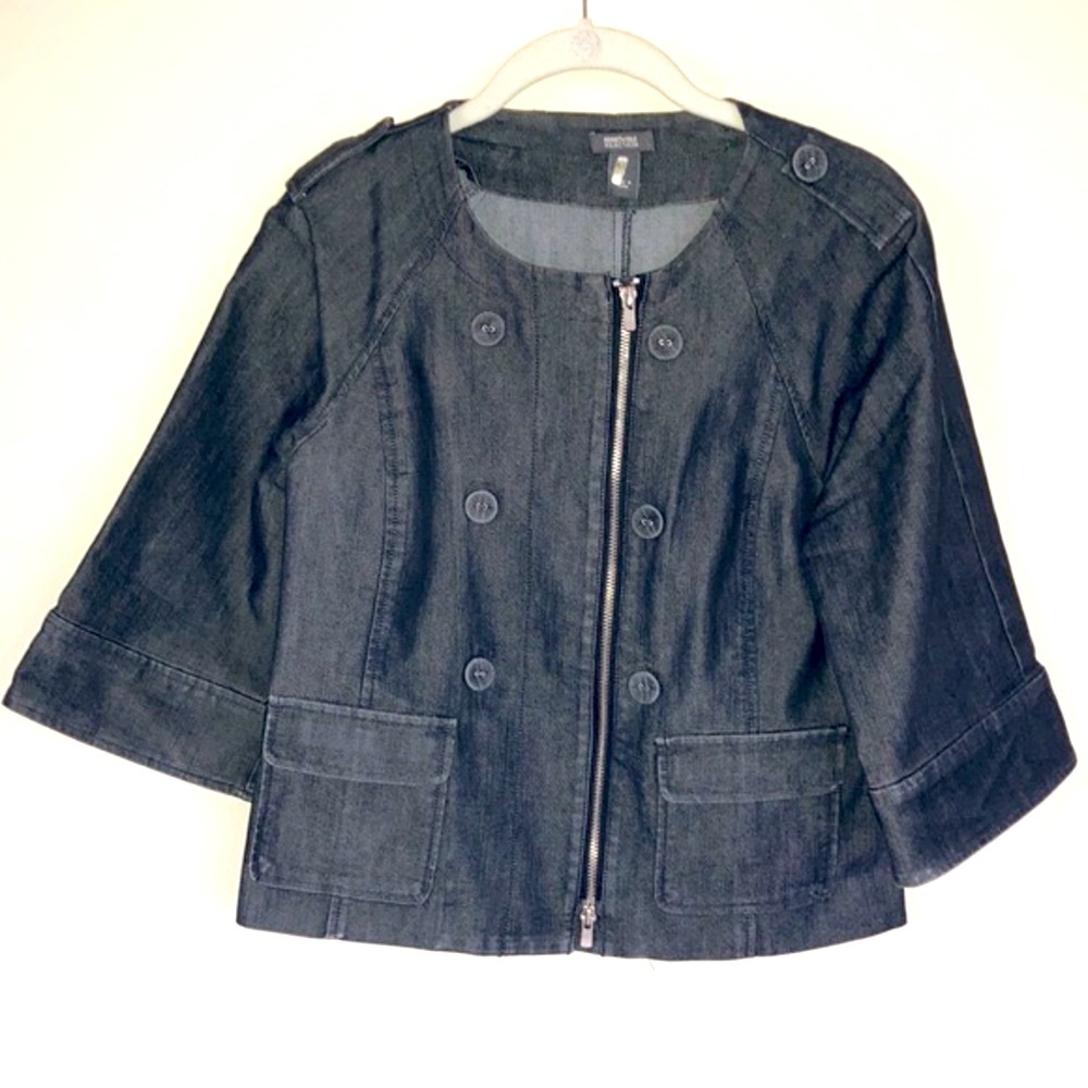 Kenneth Cole Reaction Denim Jacket Sz S
